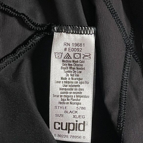 Cupid Extra Firm Control High-Waisted Boyshort Shapewear - Black XL - Picture 3 of 5